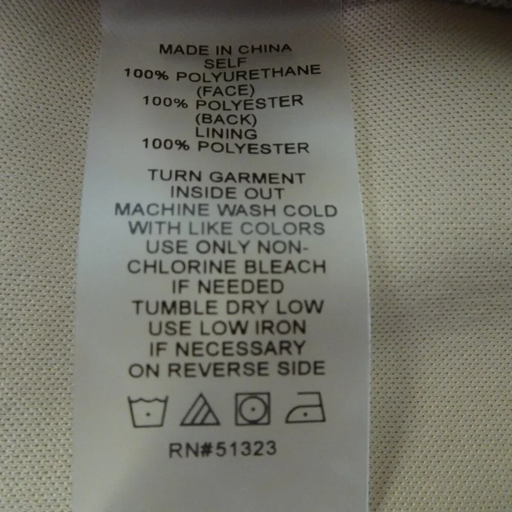 Vince Camuto Gold Pants Women's Plus Size 16W Straight Leg Party Holiday Vegan - Picture 11 of 11